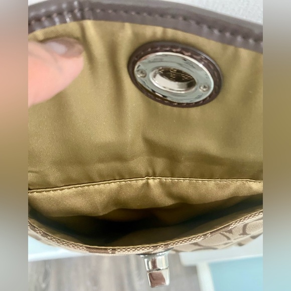 Coach Signature Jacquard Park Swingpack Crossbody Purse - Picture 4 of 4